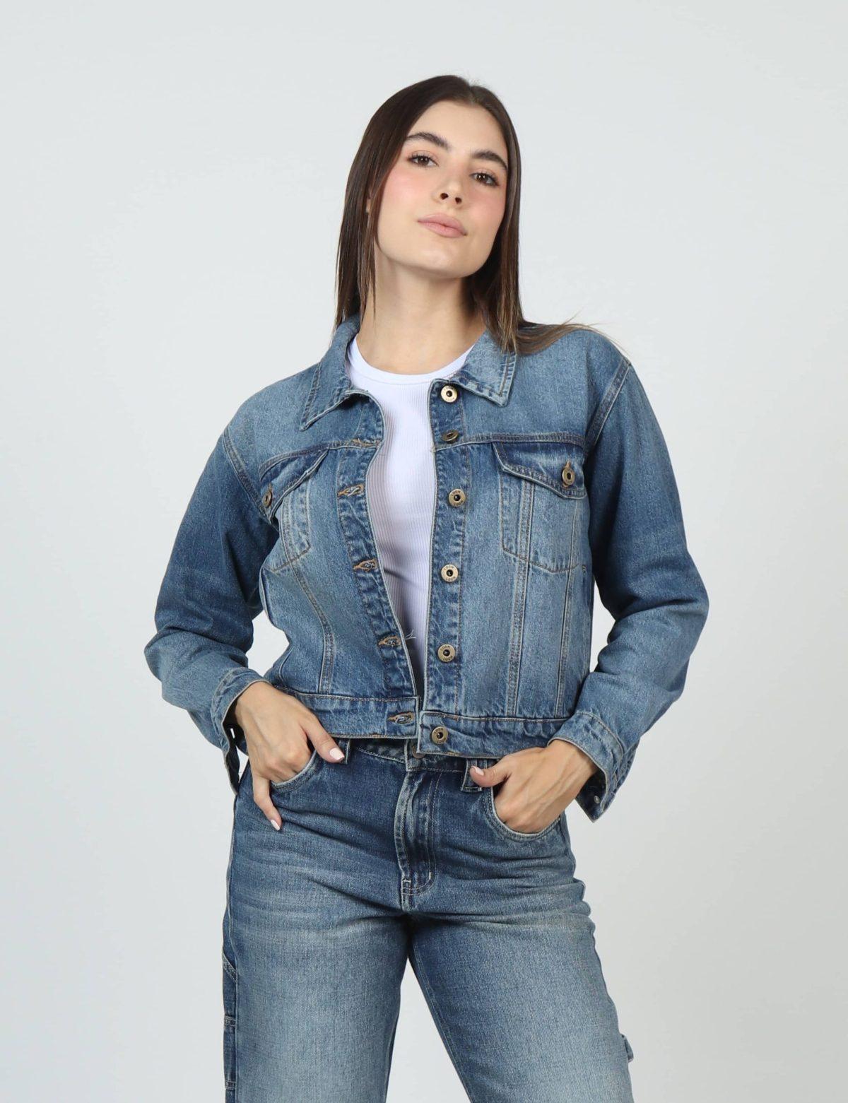 Chaqueta Denim Femenino Esencial de Moda - Imagen 4