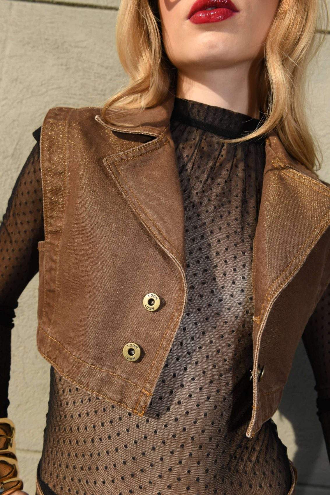 Chaleco Dorado y Bronce - Imagen 3
