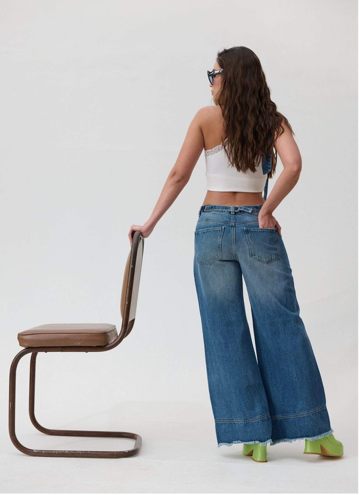 Jean Wide Leg Azul Medio - Imagen 4