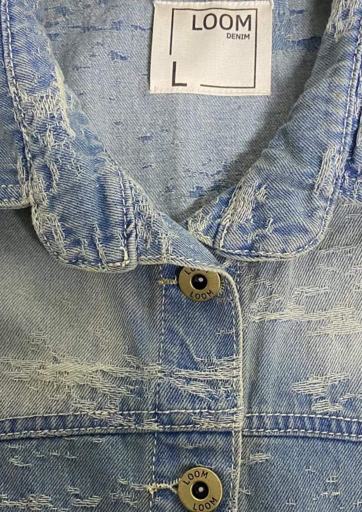Camison Vaquero Denim Spec Tex Jacquard Azul Medio Impacto Moda Femenino - Imagen 2